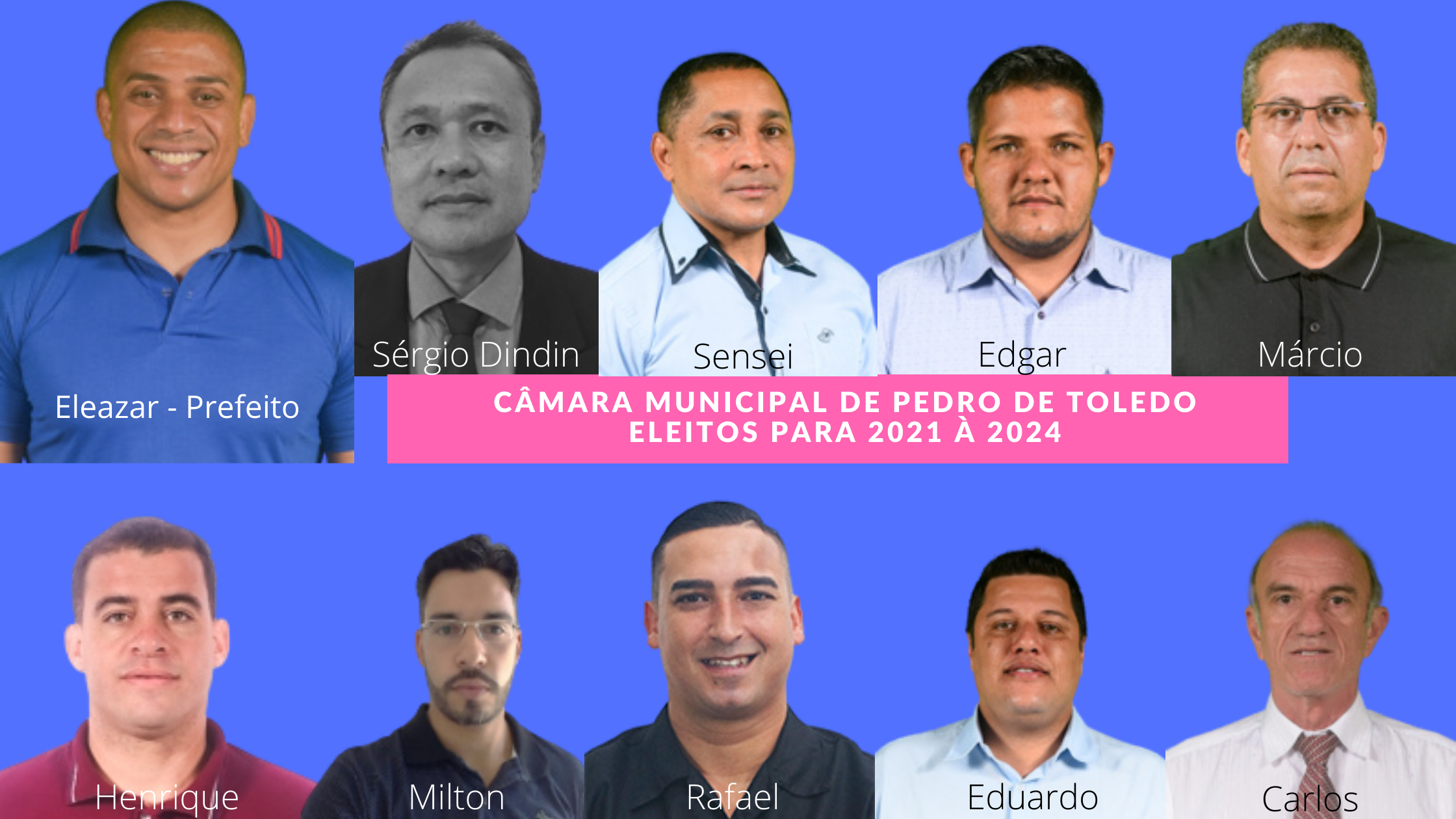 Eleitos para o mandato 2021 à 2024
