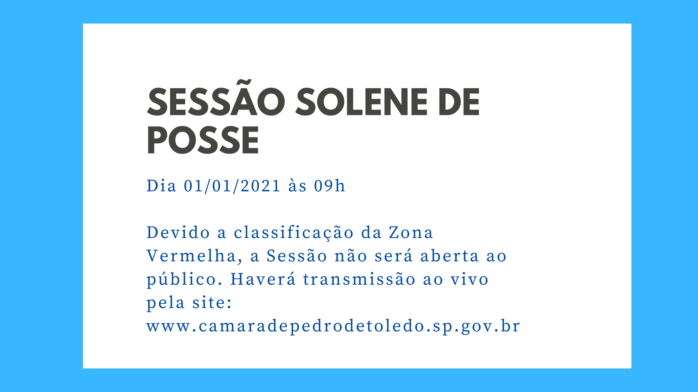 Sessão Solene de Posse