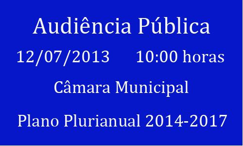 Audiência Pública - Plano Plurianual 2014-2017
